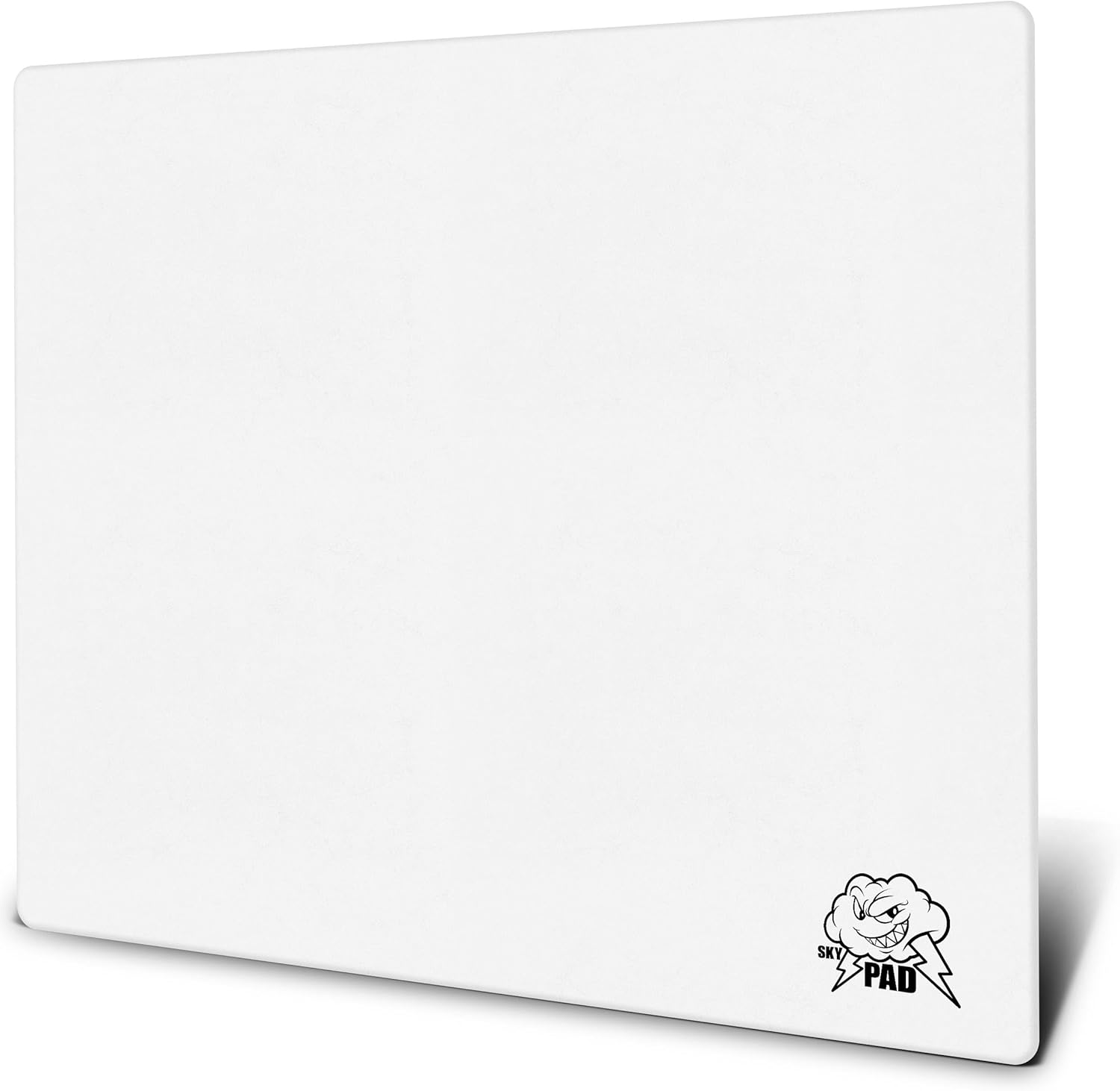 SkyPAD Glass 3.0 XL Gaming Mouse Pad with Cloud Logo | Professional Large Mouse Mat | 400 x 500 mm | White | Special Glass Surface with Improved Precision and Speed